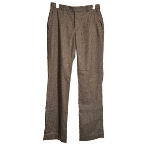 Banana Republic Womens Sz 6 Stretch Wool Grey Heather Lined Trouser Pants
